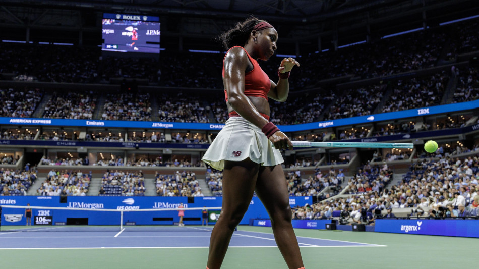 US Open: Gauff deve lottare ma passa il primo turno