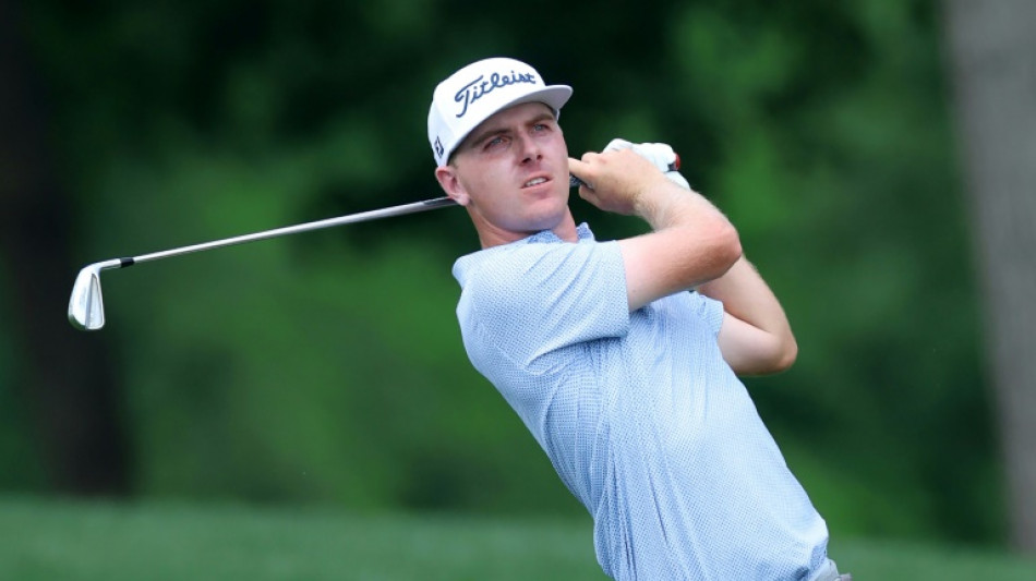 Eagle chip helps Gerard grabs PGA Championship lead with 66