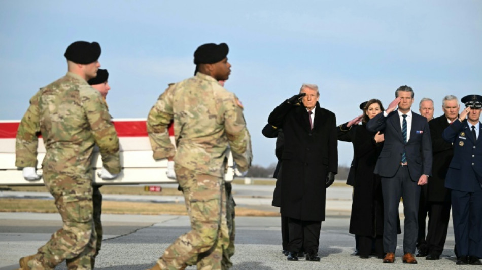 Trump bei Zeremonie f&uuml;r im Iran get&ouml;tete US-Soldaten