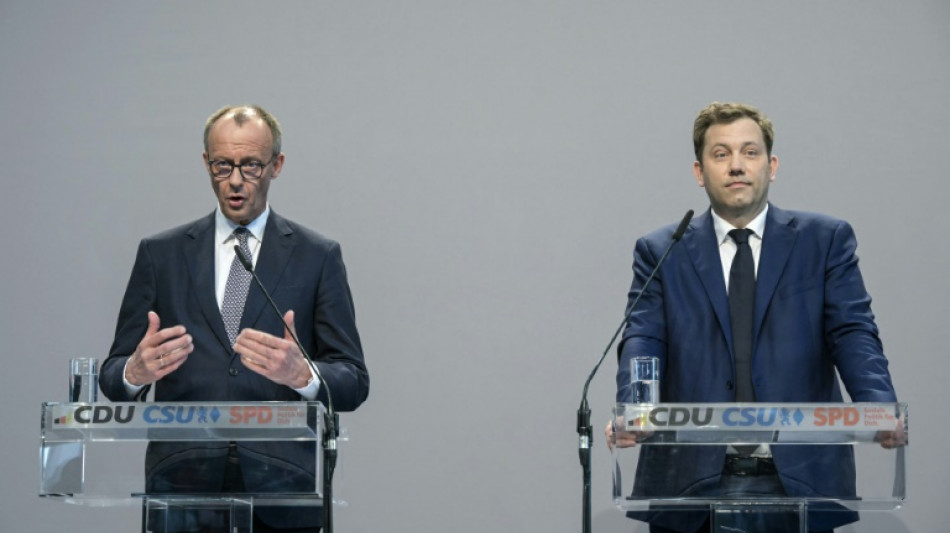 Union und SPD wollen "Aufbruchssignal" aussenden - Koalitionsvertrag vorgestellt