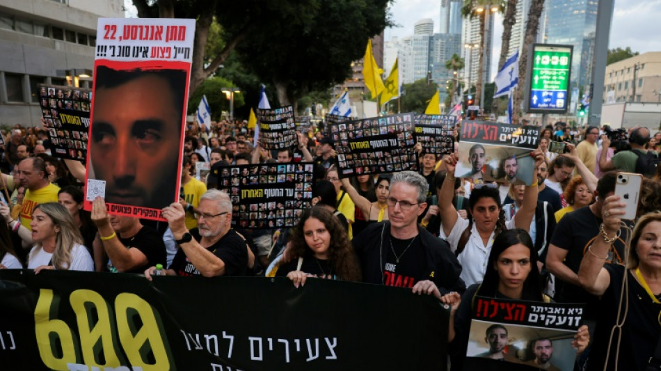 Movilizaci&oacute;n en Israel por los rehenes de Gaza en el d&iacute;a 600 de la guerra