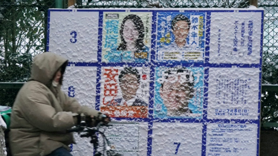 Japan votes in snow-hit snap polls as Takaichi eyes strong mandate