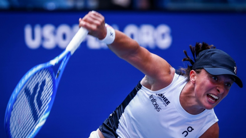 Swiatek wobbles at US Open as Sinner targets third round