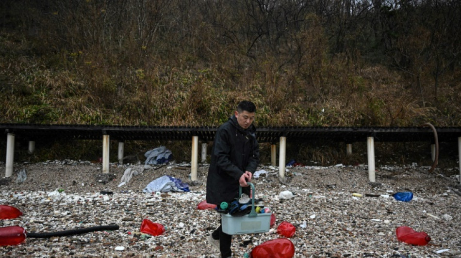 Sur une &icirc;le chinoise, des d&eacute;chets plastiques recycl&eacute;s en oeuvres d'art