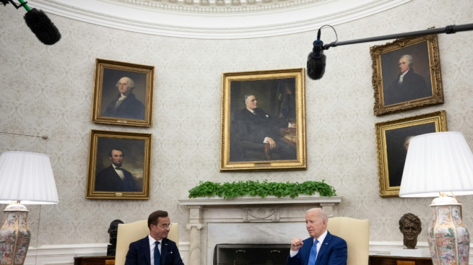 Biden tells Swedish PM 'looking forward' to NATO bid's approval