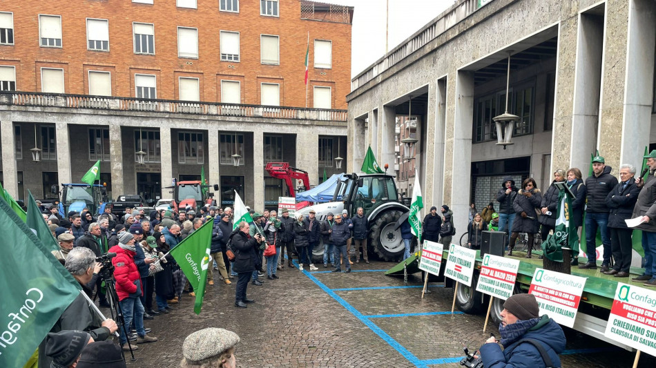 La filiera italiana del riso scende in piazza a Vercelli
