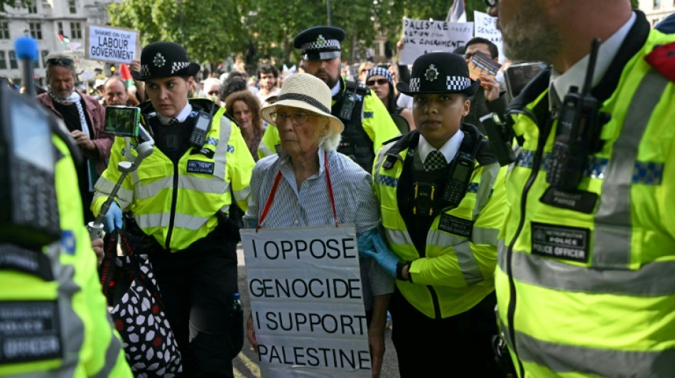 Erneut Festnahmen bei Protest f&uuml;r verbotene pro-pal&auml;stinensische Gruppe in London