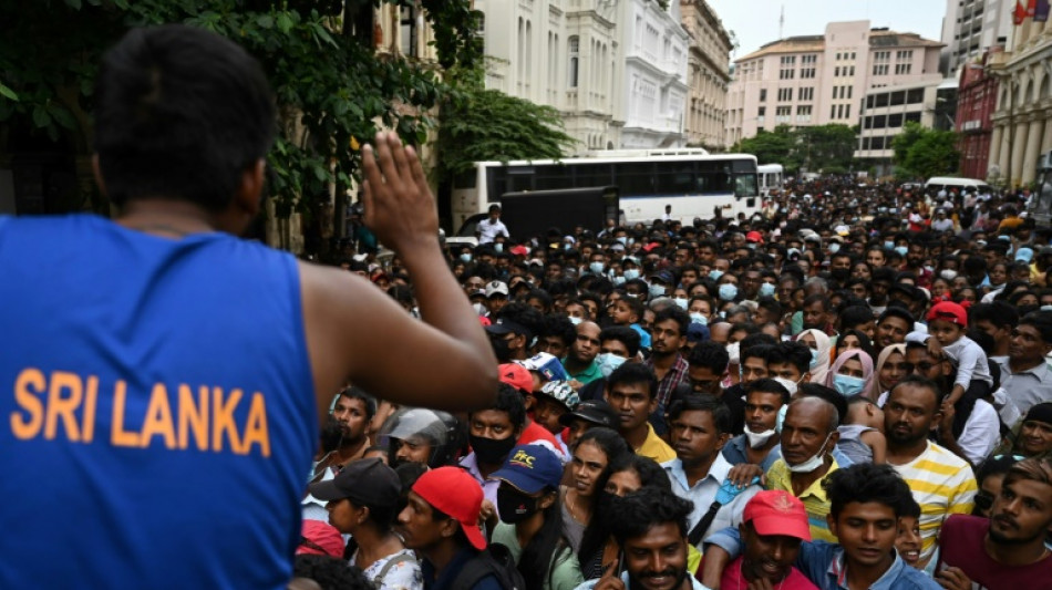 Sri Lanka president flees his country on a military aircraft