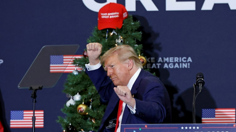Trump en campagne dans l'Iowa, trois ans apr&egrave;s l'assaut du Capitole