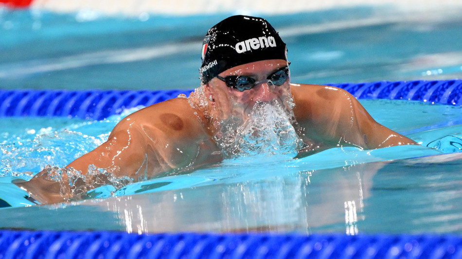 Nuoto: Assoluti;Martinenghi il pi&ugrave; veloce nelle batterie 50 rana