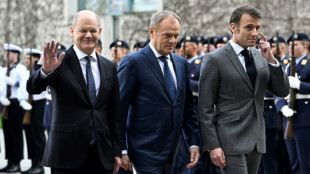 Scholz, Macron und Tusk beraten in Berlin &uuml;ber Ukraine-Hilfe 