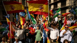 Espagne: manifestation contre une amnistie des ind&eacute;pendantistes catalans