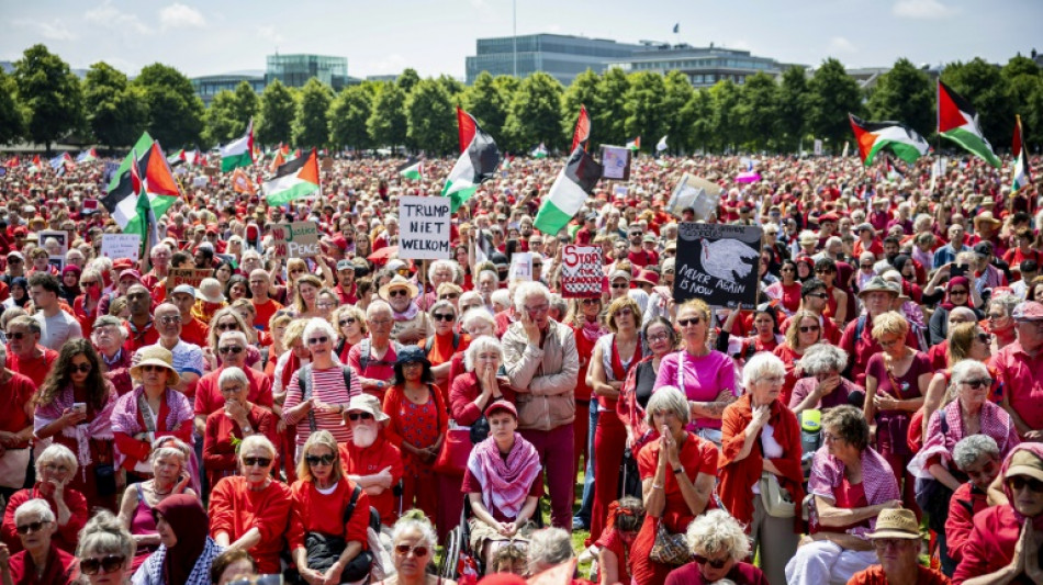 Tens of thousands rally in Dutch protest for Gaza