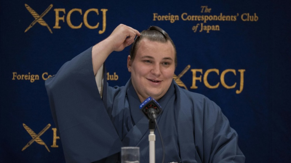 Ukrainian sumo wrestler wins second straight title