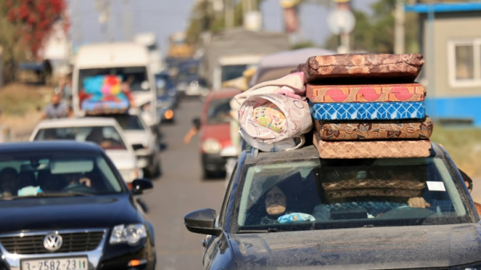 A Gaza, des milliers de Palestiniens fuient apr&egrave;s l'appel d'Isra&euml;l &agrave; &eacute;vacuer 