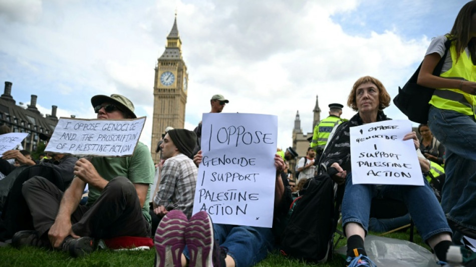 Casi 900 detenidos en protesta en Londres en apoyo de un grupo propalestino proscrito