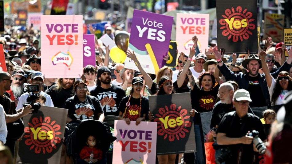 Indigenous rights supporters rally across Australia before vote