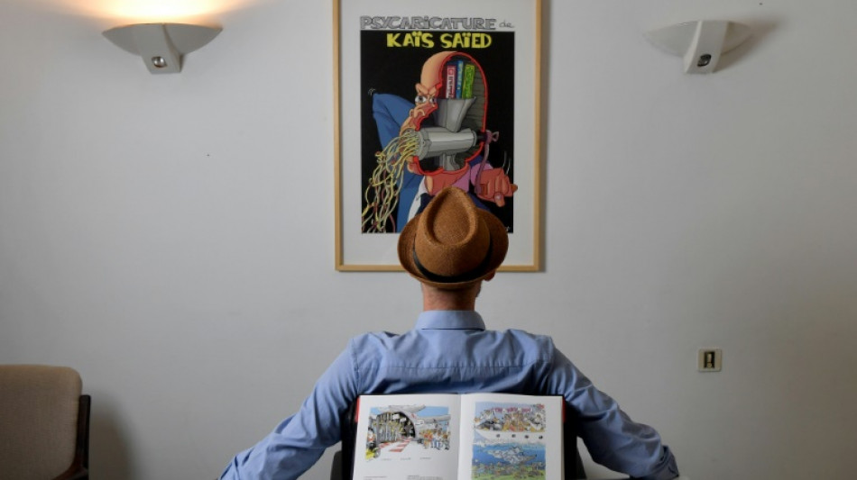 En Tunisie, le caricaturiste Z, critique f&eacute;roce du pr&eacute;sident Saied