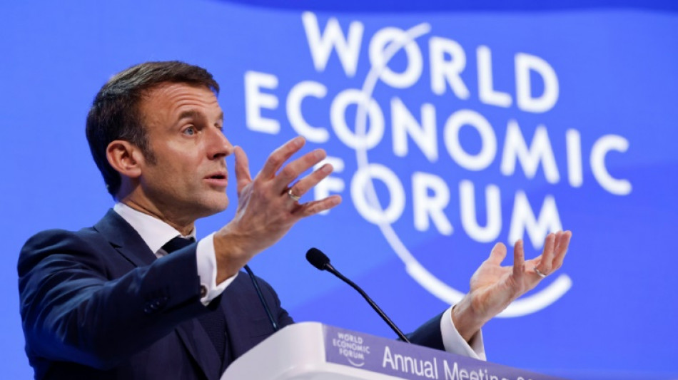 A Davos, Macron appelle l'Europe &agrave; s'armer en 2024 face &agrave; "l'acc&eacute;l&eacute;ration" du monde
