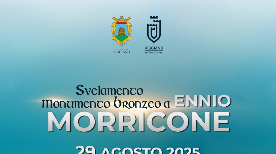Viggiano dedica un monumento di bronzo a Ennio Morricone