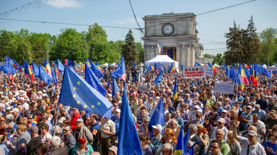 En Moldavie, un grand rassemblement en faveur de l'entr&eacute;e dans l'UE