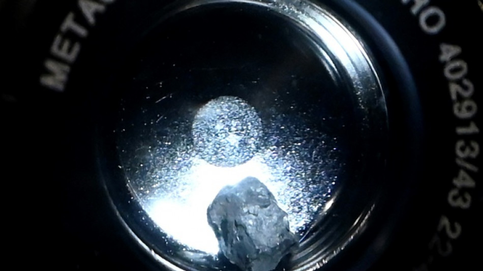 Aux Etats-Unis, un grain de l'ast&eacute;ro&iuml;de Bennu a d&eacute;j&agrave; ses fans