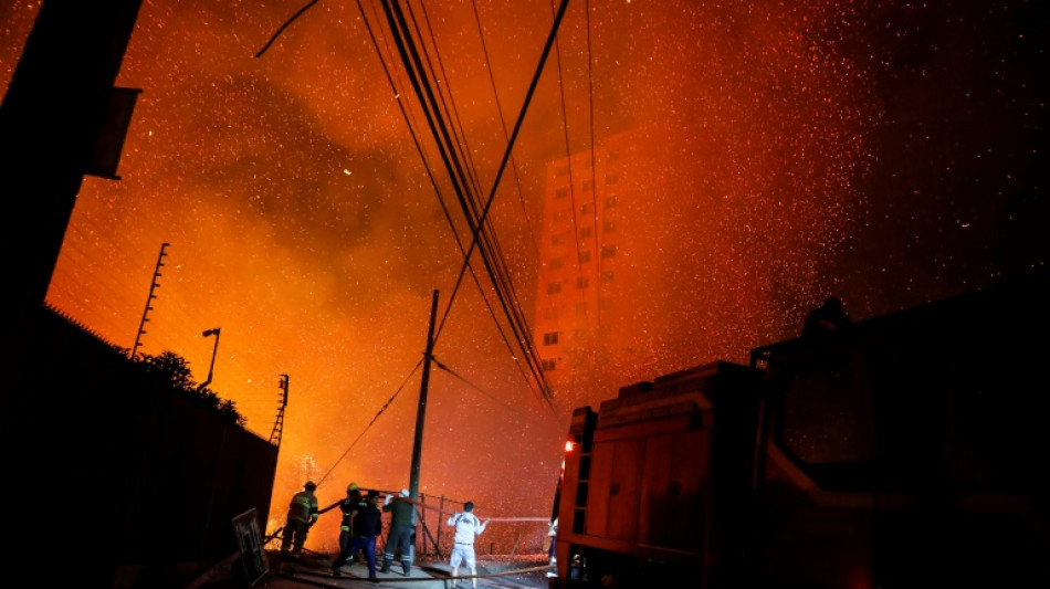 Dos fallecidos y 400 viviendas afectadas en Chile por un incendio en Vi&ntilde;a del Mar