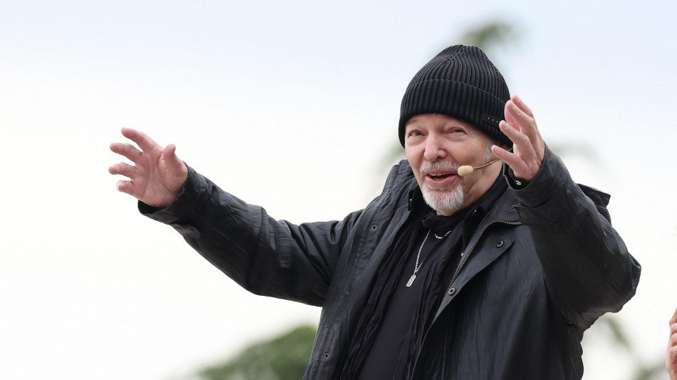 Chiavi citt&agrave; Firenze a Vasco Rossi, maxischermo piazza Signoria