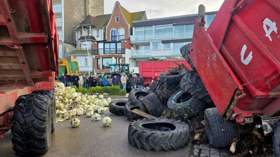 Los agricultores franceses protestan contra el Mercosur frente a casa de playa de Macron