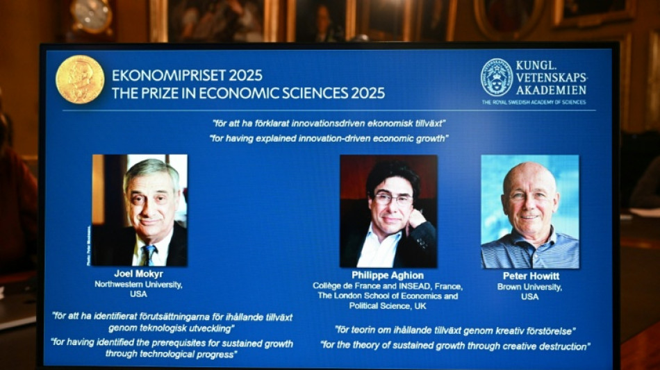 Trio vence o Nobel da Economia por estudos sobre crescimento e inova&ccedil;&atilde;o