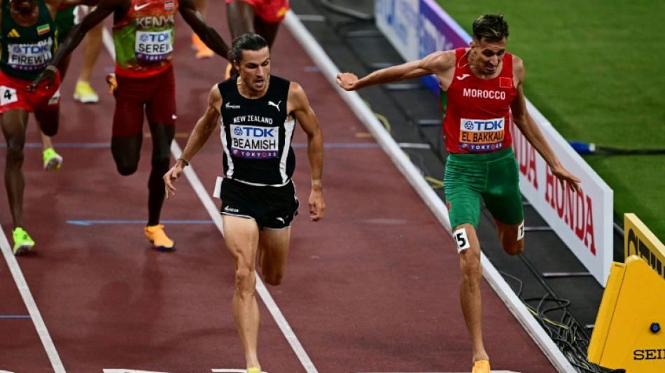 Kiwi Beamish stuns tearful El Bakkali for world steeplechase gold