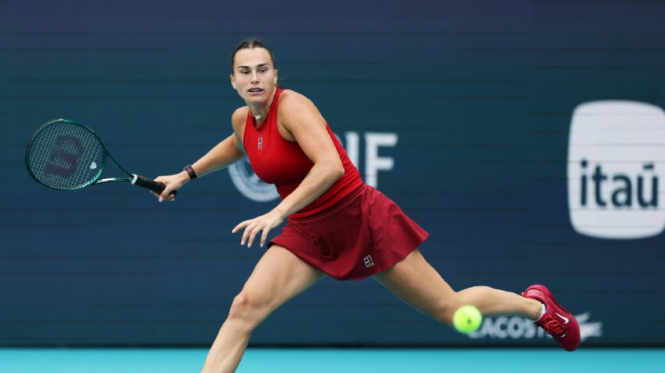 Tennis/Miami: Sabalenka puissance 4, Mensik &eacute;puise Fils