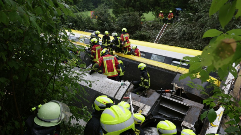 Tres muertos en el descarrilamiento de un tren en Alemania